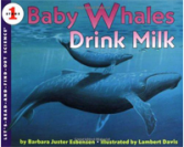 Baby whales drink milk