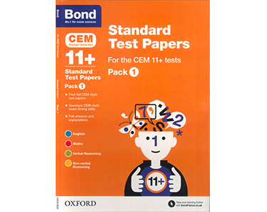Bond 11+ CEM: Standard Test Papers Pack 1 - Click Image to Close