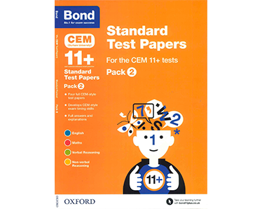 Bond 11+ CEM: Standard Test Papers Pack 2