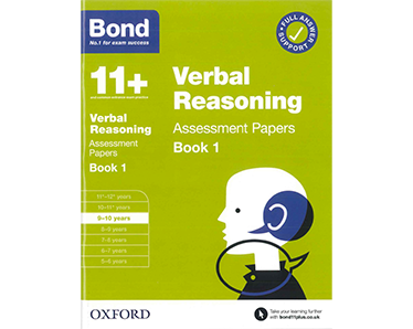 Bond 11+ Verbal Reasoning Assessment Papers for 9-10 years Book 1 - Click Image to Close