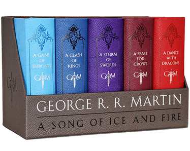 A Game of Thrones Leather-Cloth Boxed Set (Song of Ice and Fire) - Click Image to Close