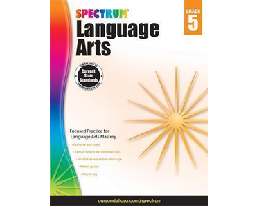 Spectrum Language Arts, Grade 5 - Click Image to Close