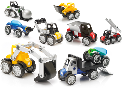 SmartMax Power Vehicles Mix Magnetic Discovery Complete Set