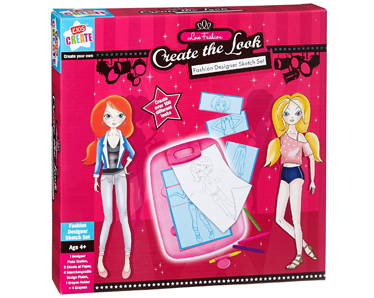 Kids Create: Create The Look Fashion Designer Sketch Set